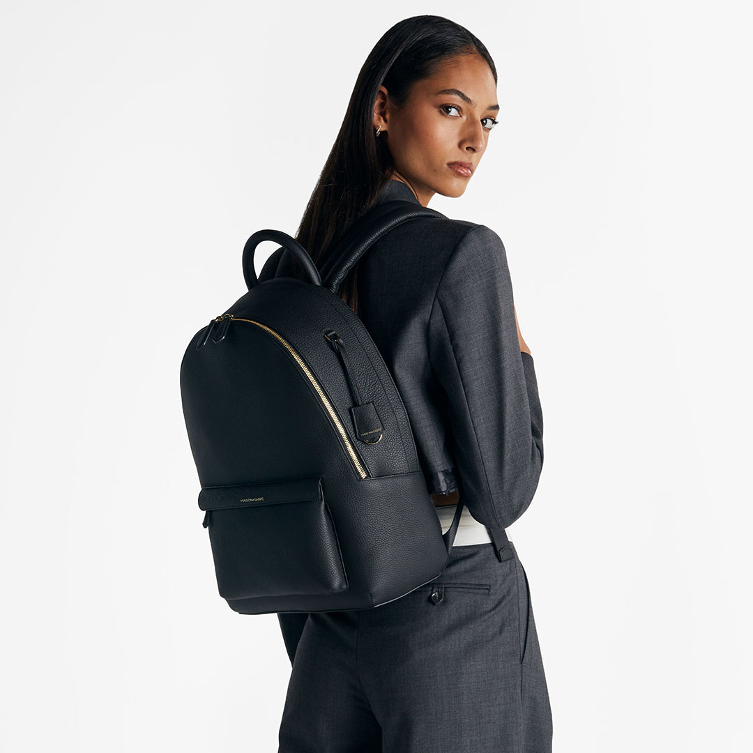 The Backpack - Black Caviar – MAISON de SABRÉ