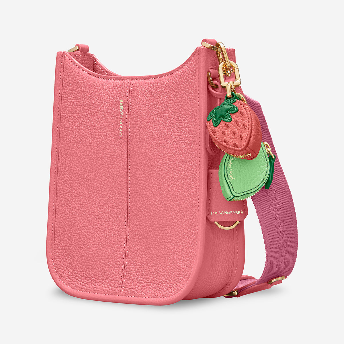 Mini Saddle Bag in Candy Pink | MAISON de SABRÉ