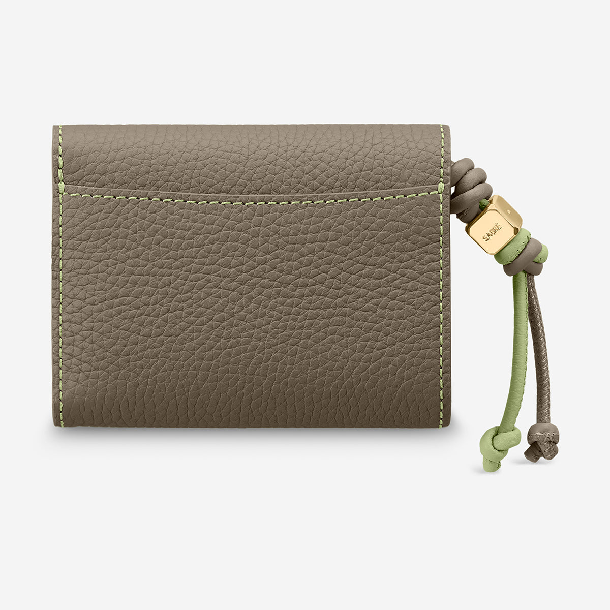 Trifold Wallet in Cashmere Matcha | MAISON de SABRÉ