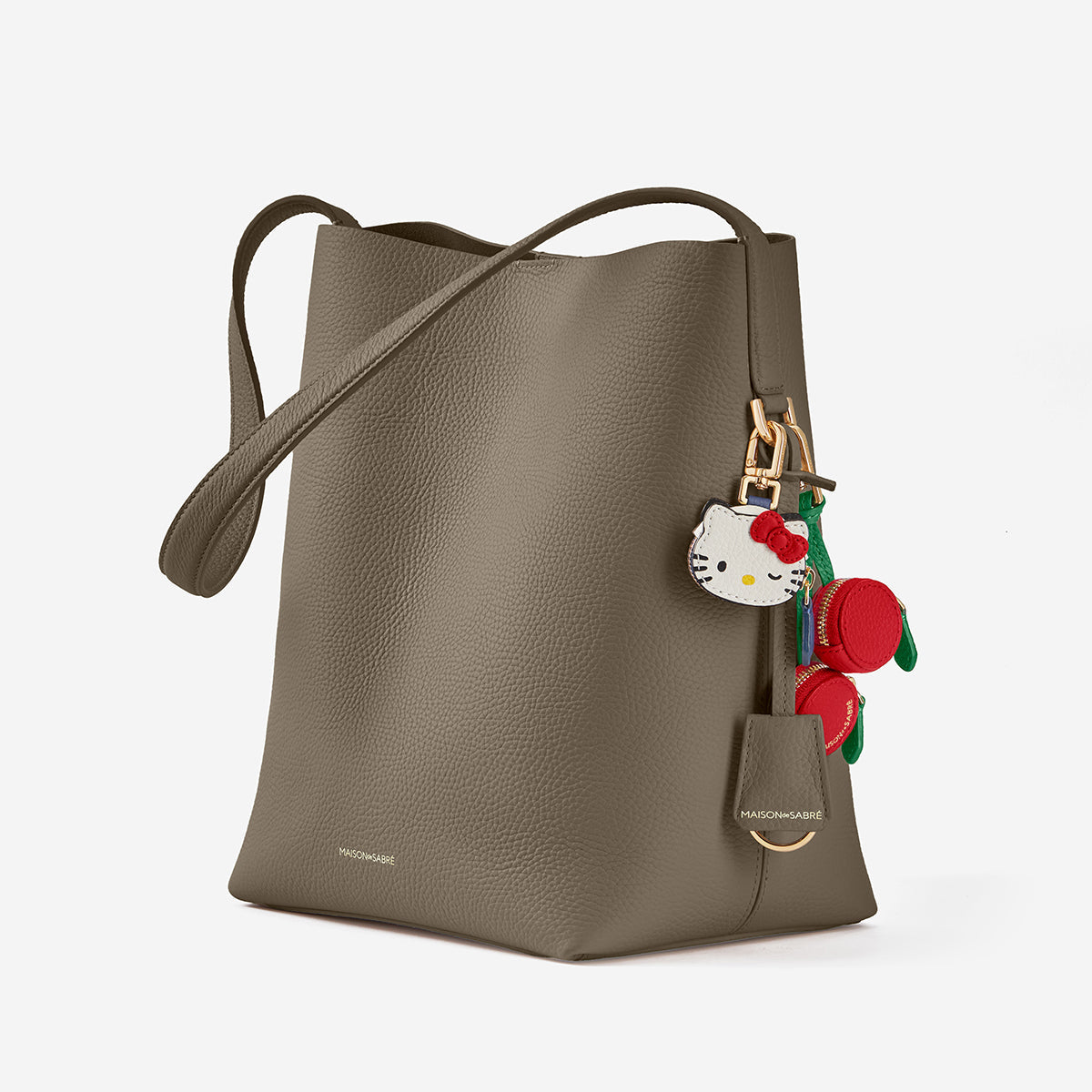 Bucket Soft Tote in Cashmere Matcha | MAISON de SABRÉ