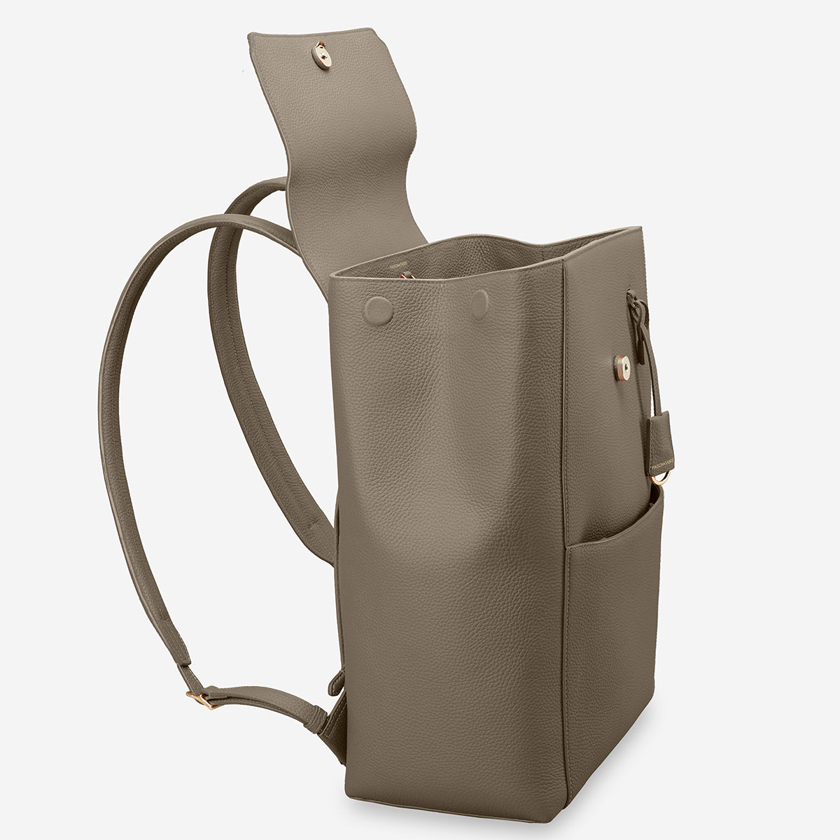 cos soft folded leather backpack Maison de Sabre Large Leather Soft Backpack