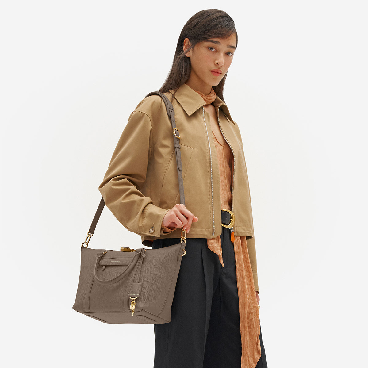 Small Weekender in Cashmere Clay | MAISON de SABRÉ