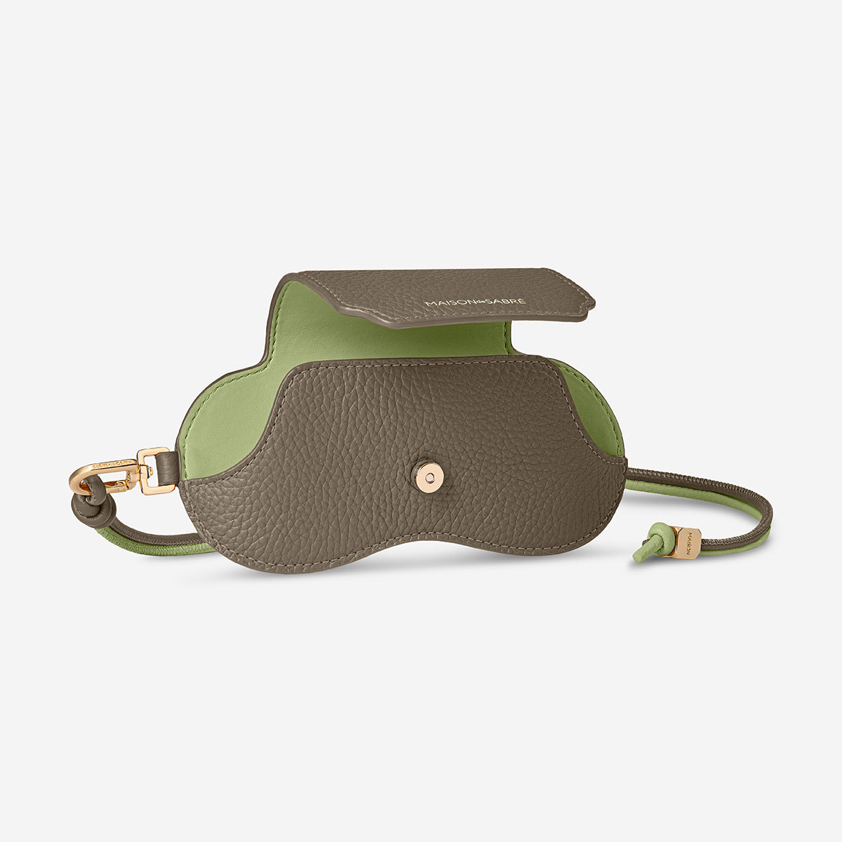 Sunglasses Sling Case in Cashmere Matcha | MAISON de SABRÉ