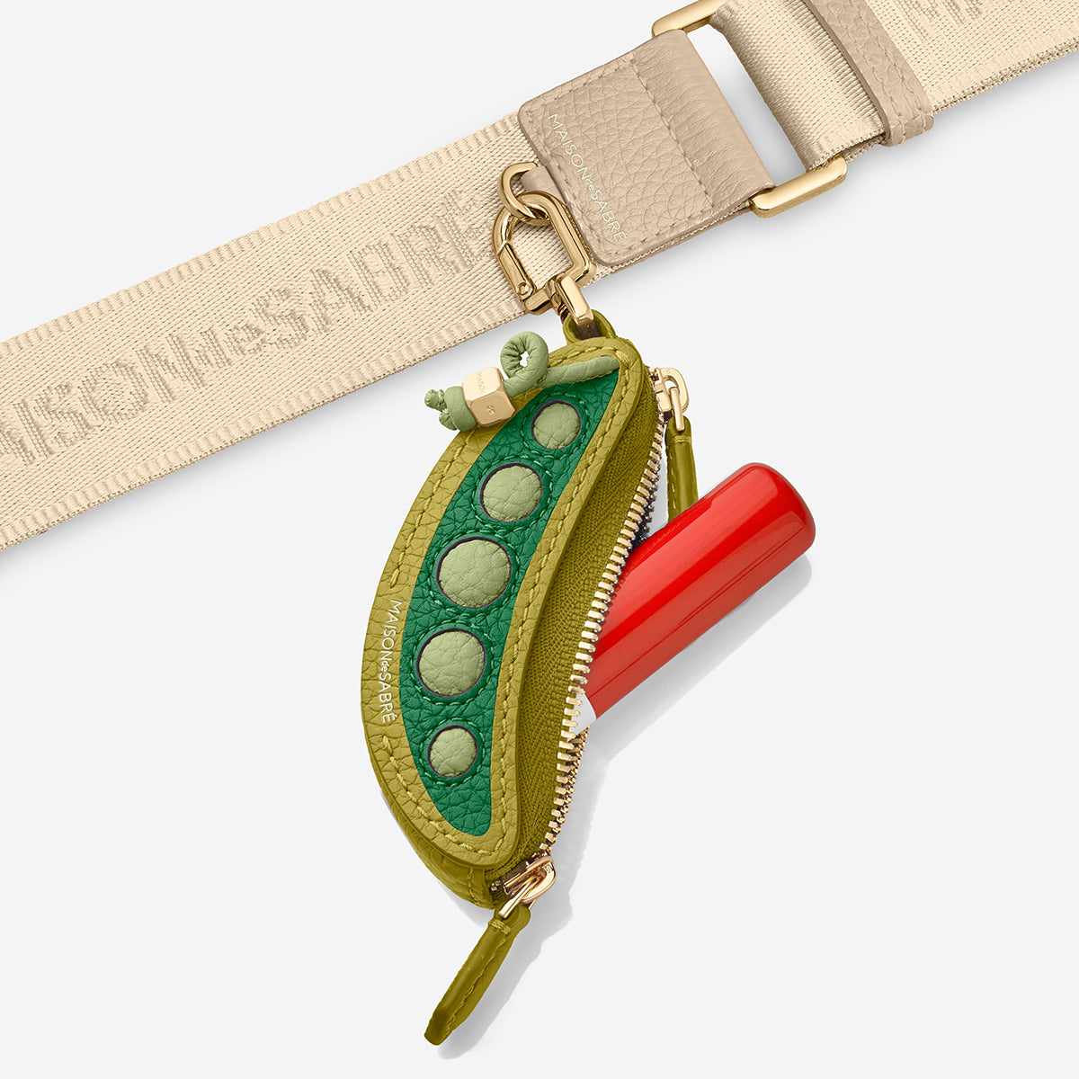 The SABRÉMOJI™ Vegetable Charm - Snap Peas – MAISON de SABRÉ