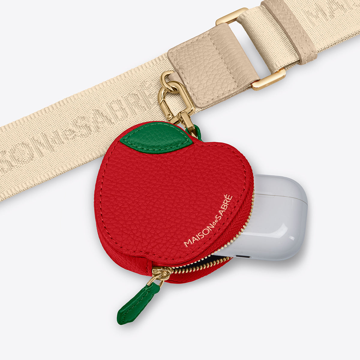 SABRÉMOJI™ Fruit Coin Purse in Apple | MAISON de SABRÉ