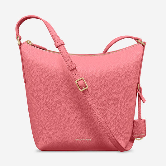 The Zipped Bucket Bag - Candy Pink