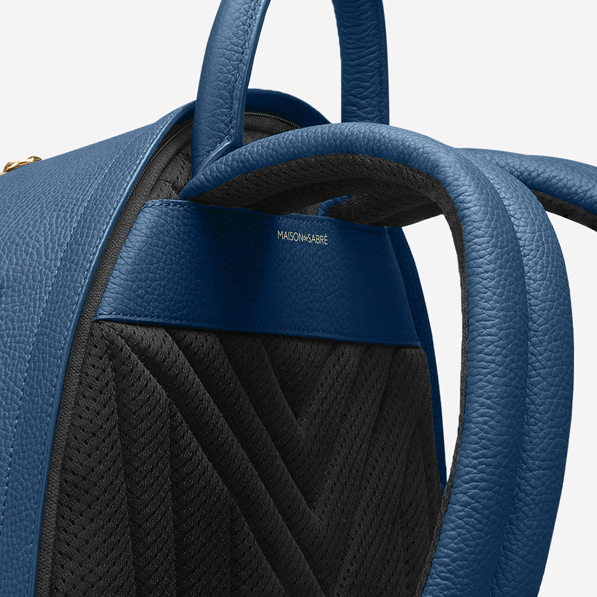blue one handle backpack leather vintage The Backpack
