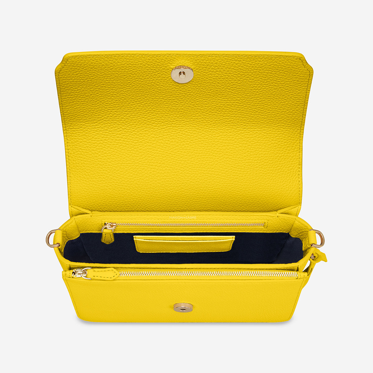 Medium Flap Bag in Daisy Yellow | MAISON de SABRÉ