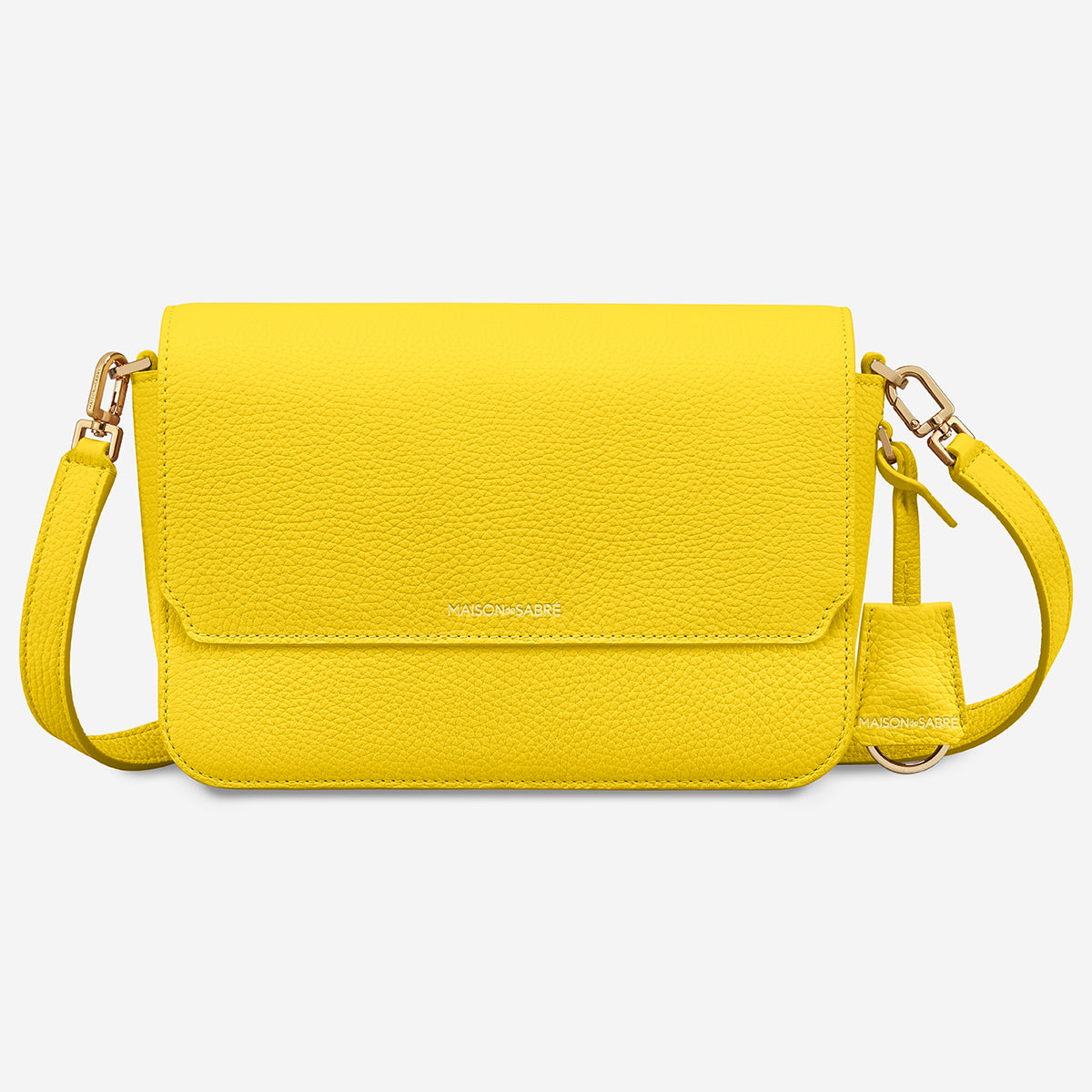 Medium Flap Bag in Daisy Yellow | MAISON de SABRÉ
