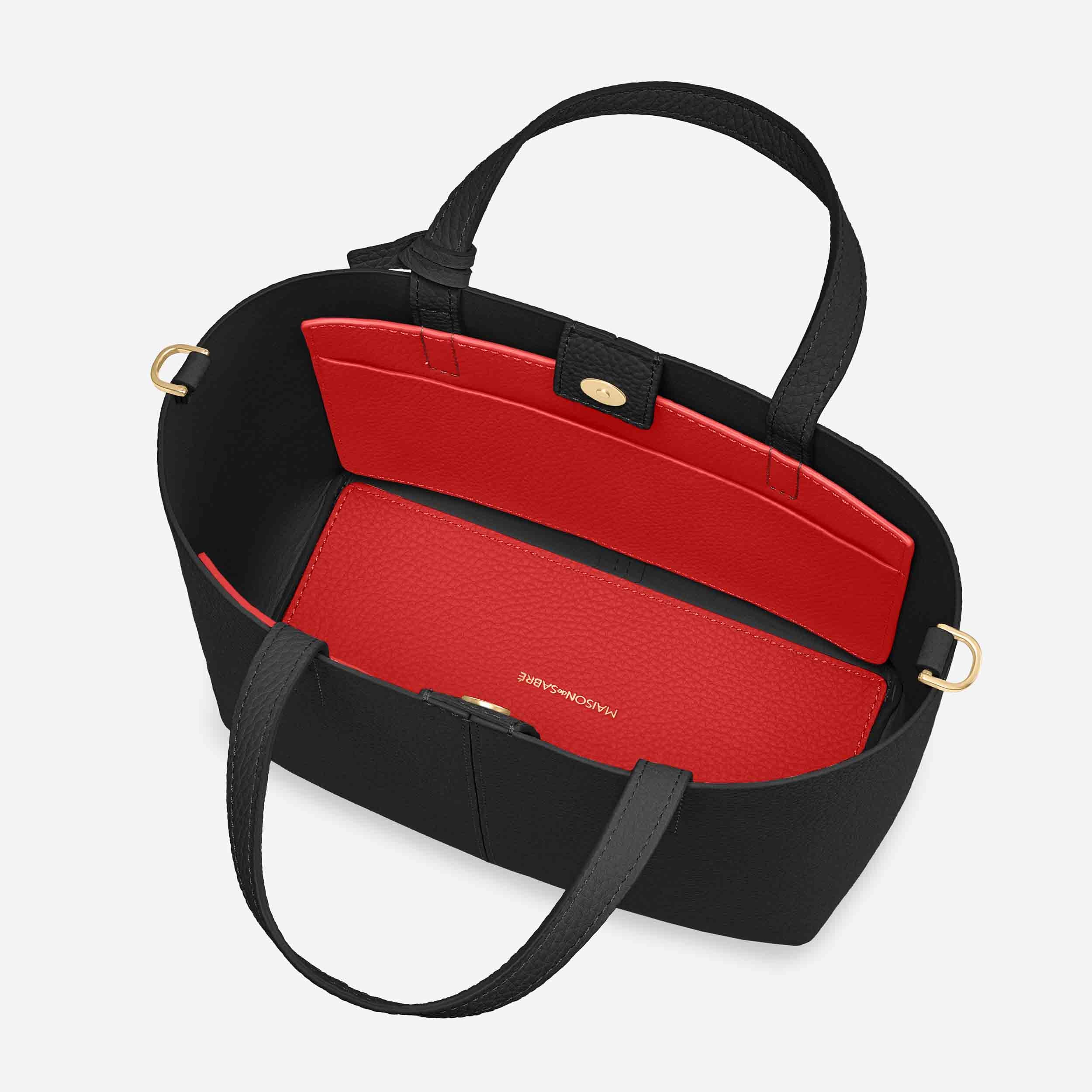 Small Soft Tote in Rouge Noir | MAISON de SABRÉ