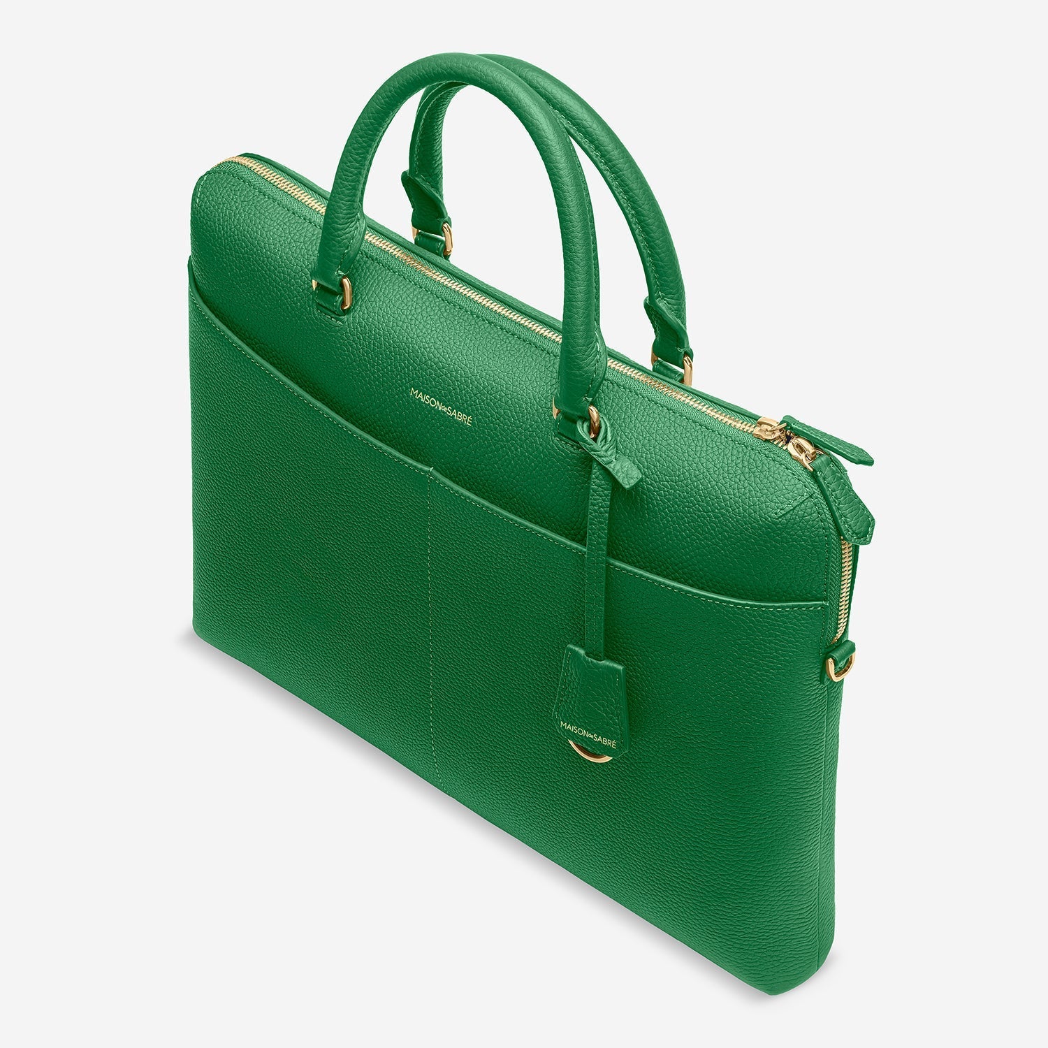 The Laptop Bag - Emerald Green – MAISON de SABRÉ