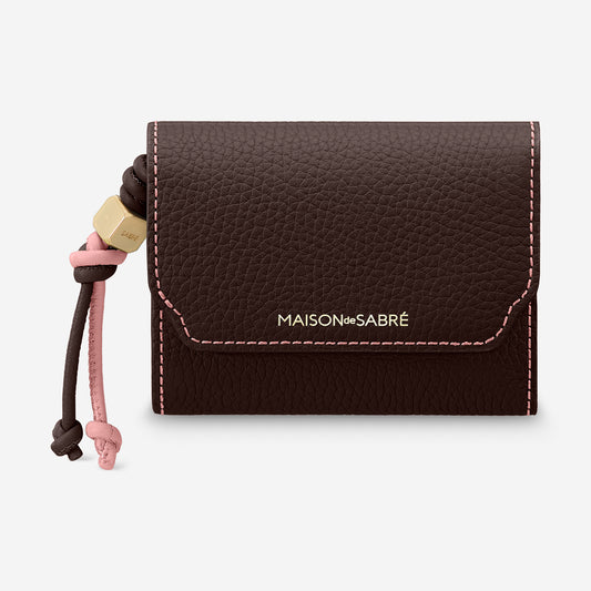 The Trifold Wallet - Espresso Lily
