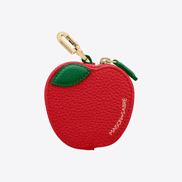 maison de sabre SABRÉMOJI™ フルーツチャーム りんご SABRÉMOJI™ Fruit Coin Purse in Apple | MAISON de SABRÉ