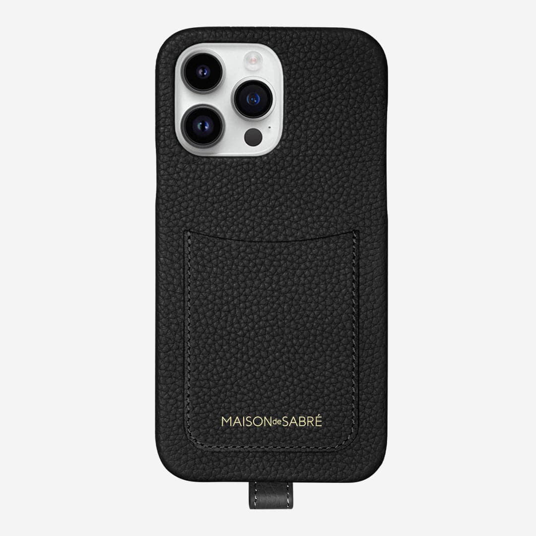 MAISON de SABRE スリングスマホケース iPhone14 The Sling Phone Case iPhone 14 Pro Max - Black Caviar – MAISON de