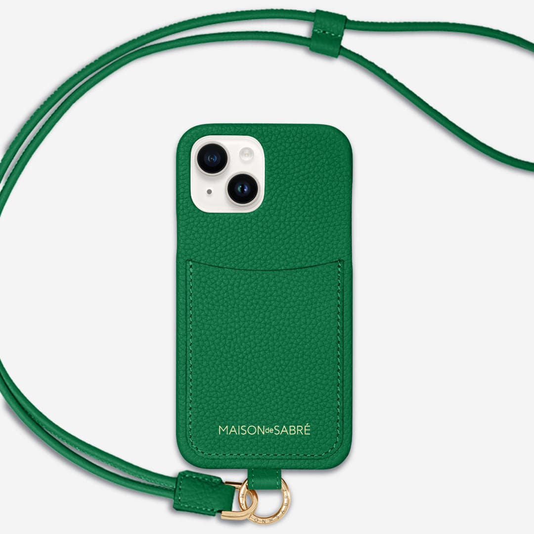 The Sling Phone Case iPhone 14 - Emerald Green