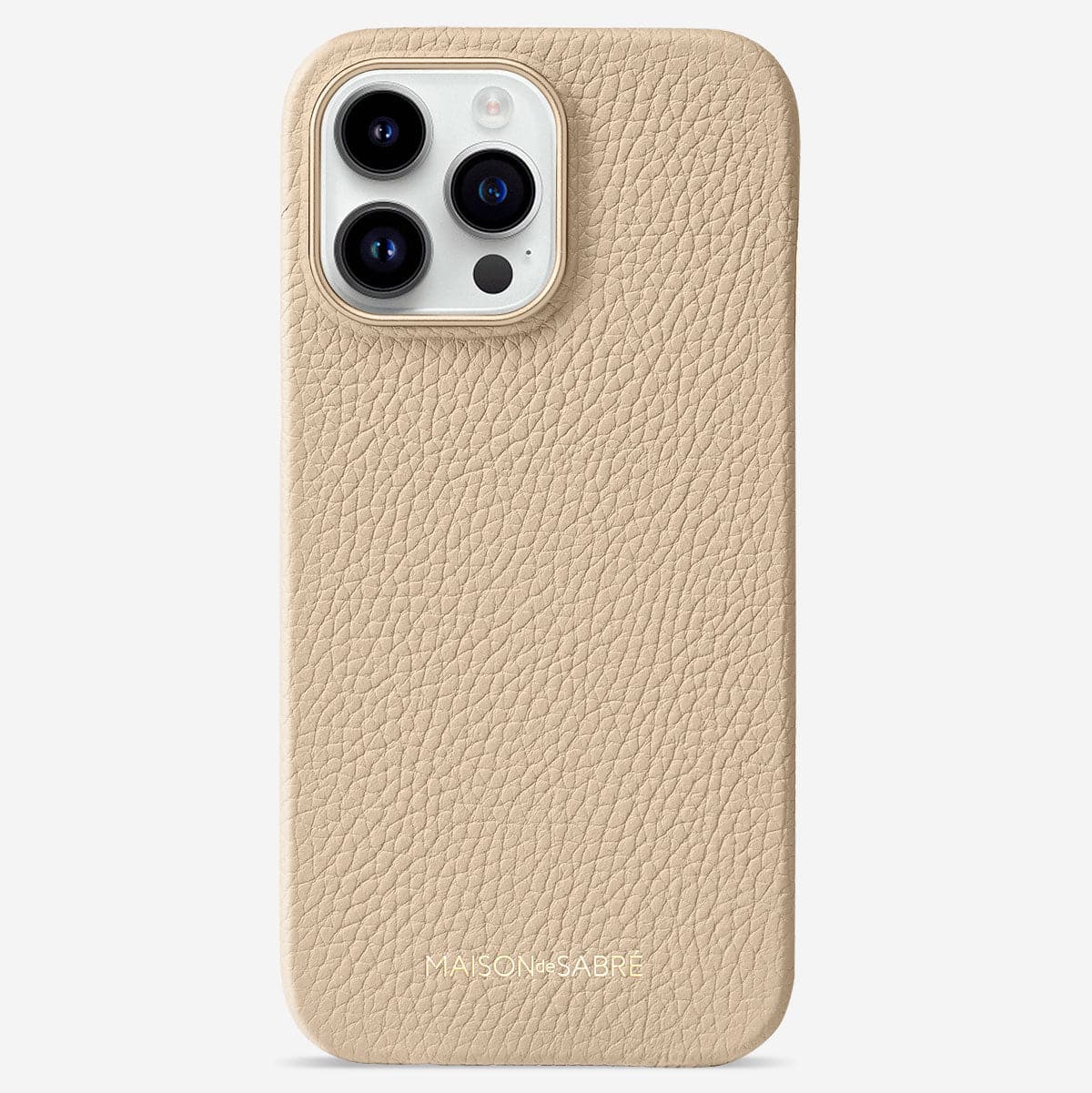 MAISON de SABRÉ ベージュ iPhone14ストラップ付ケース iPhone 14 Pro Max Case in Saharan Nude | MAISON de SABRÉ