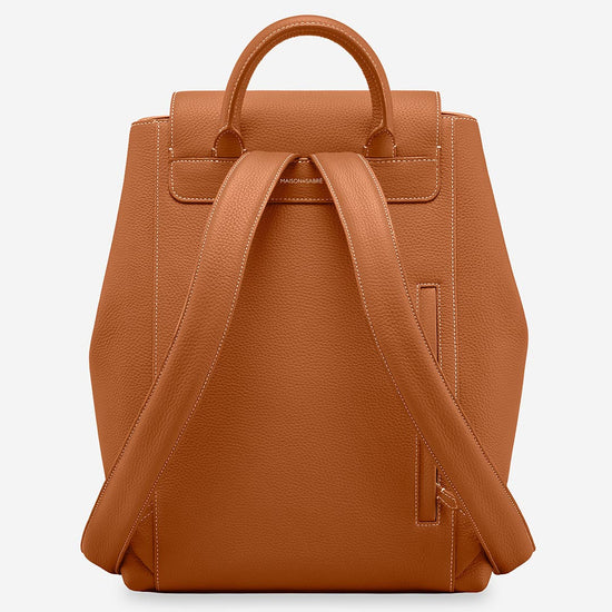 brown leather womens backpack Womens small it is ideal for both city strolls and the office MAISON de Sabre Large Leather