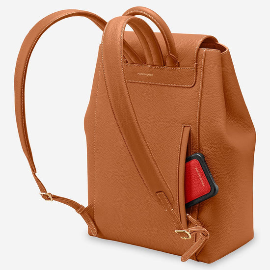 dryden flap leather backpack Purse Nu Market grain European leather Designer Backpack Bag Leather Backpack