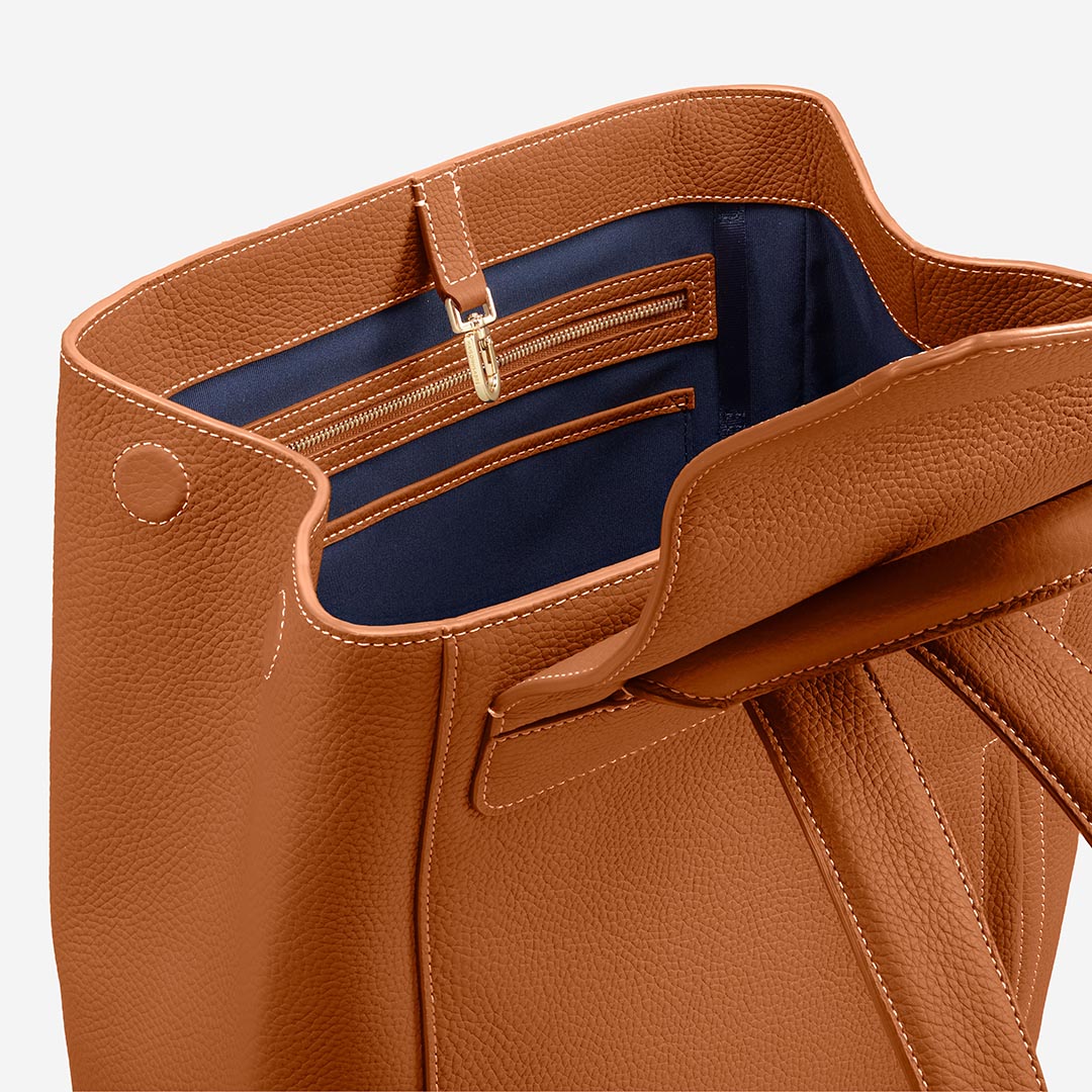 The Large Soft Backpack - Pecan Brown – MAISON de SABRÉ