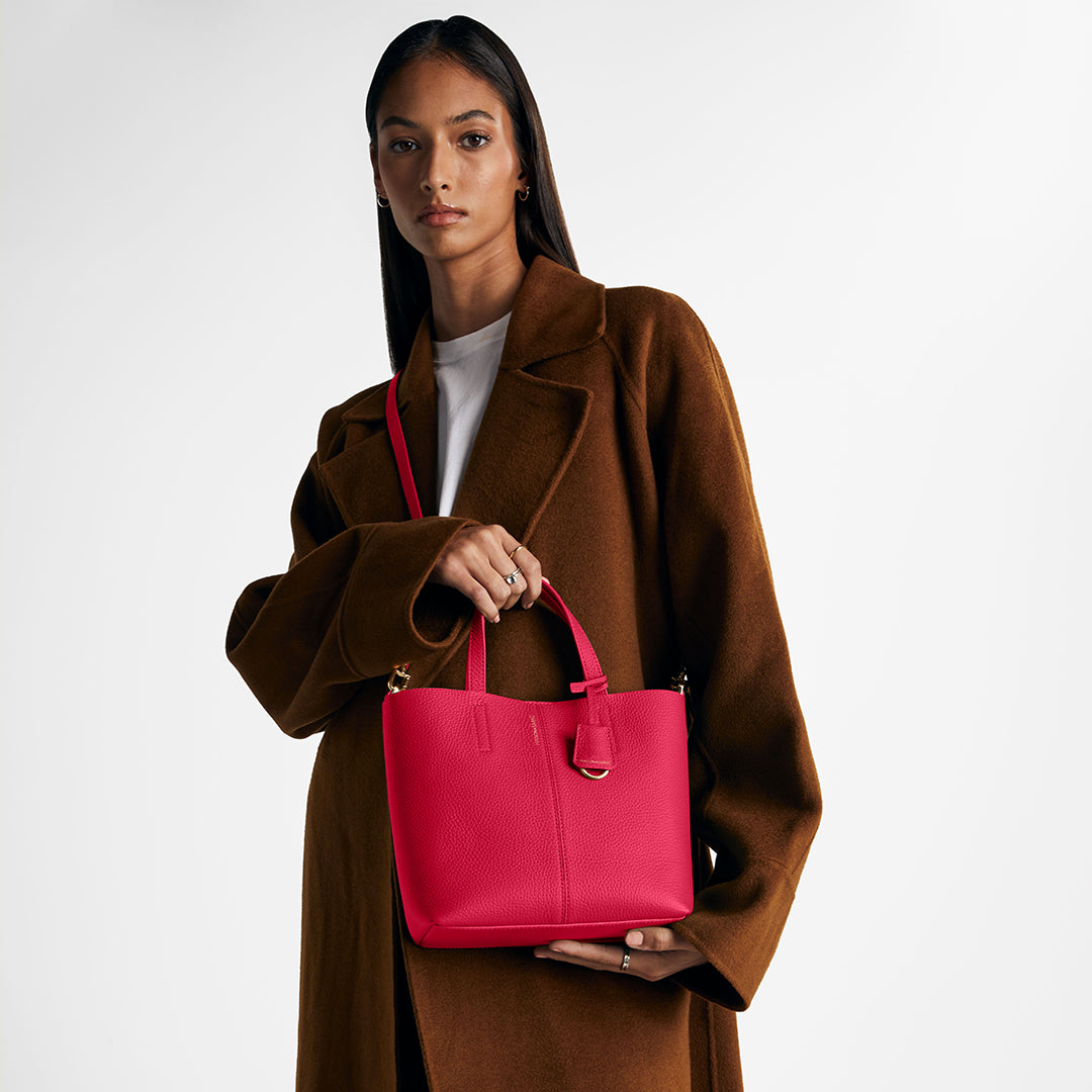 Small Soft Tote in Fuchsia Lavender | MAISON de SABRÉ