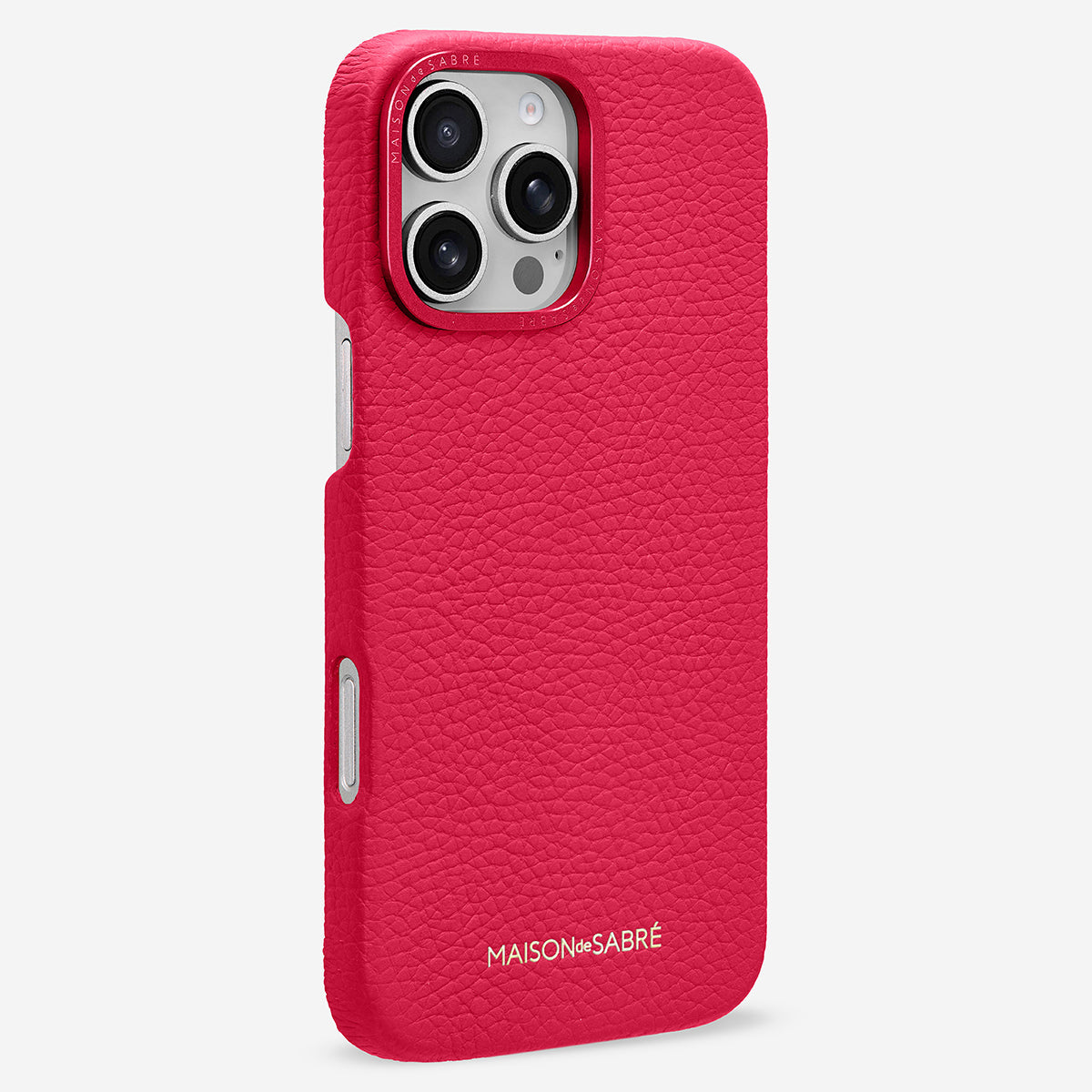 iPhone16Pro Maison Kitsuné Red Case The Sling Phone Case iPhone 16 Pro Max - Shibuya Fuchsia – MAISON