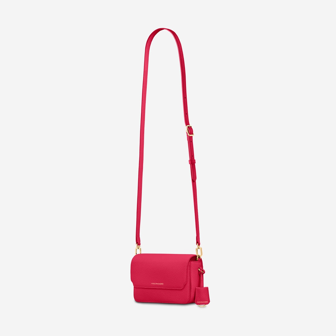 Mini Flap Bag in Shibuya Fuchsia | MAISON de SABRÉ