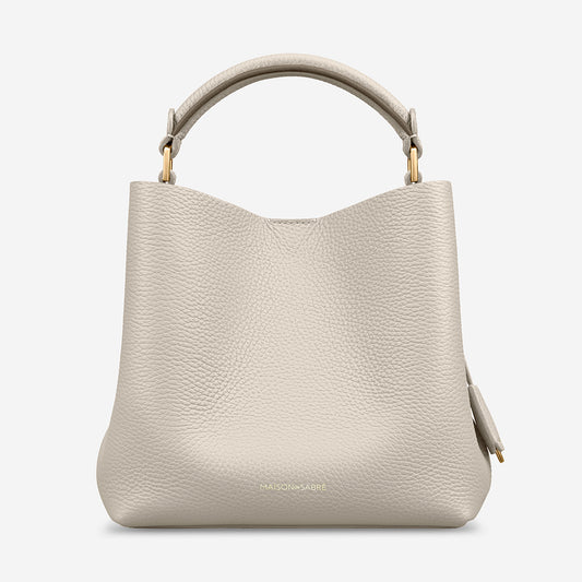 The Mini Bucket Bag - Foam Cashmere