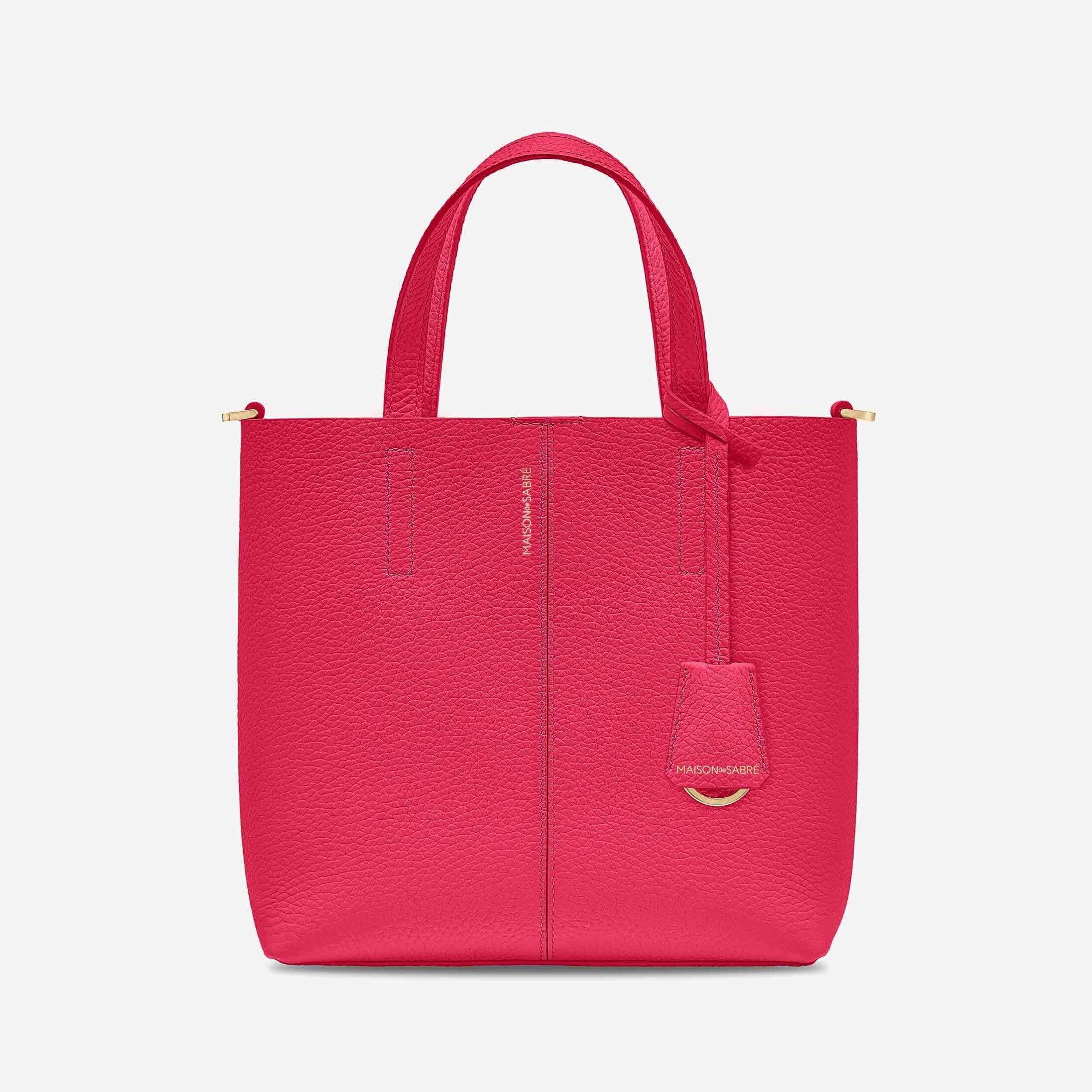 Small Soft Tote in Fuchsia Lavender | MAISON de SABRÉ