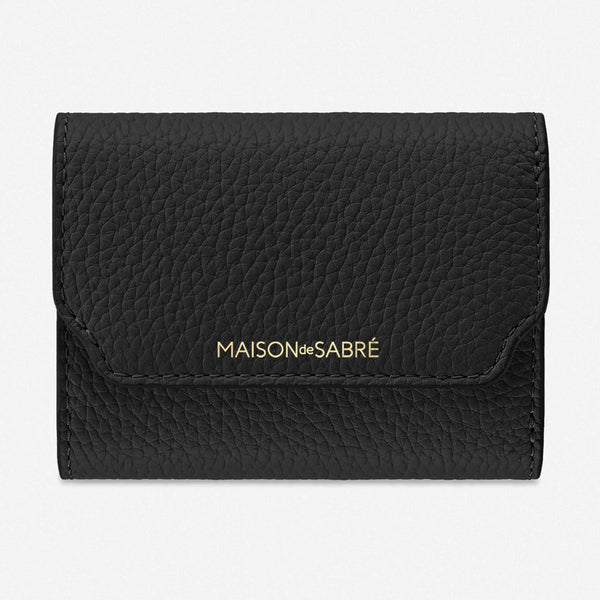 MAISON de SABRÉ 三つ折り財布 Graphite Sky Trifold Wallet in Rouge Noir | MAISON de SABRÉ