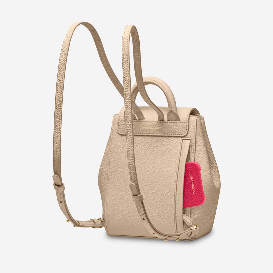 The Mini Soft Backpack - Saharan Nude