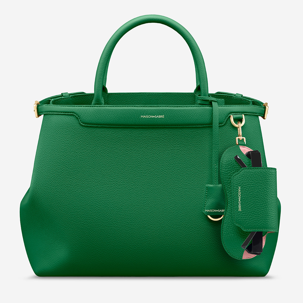 Sunglasses Sling Case in Emerald Lily | MAISON de SABRÉ