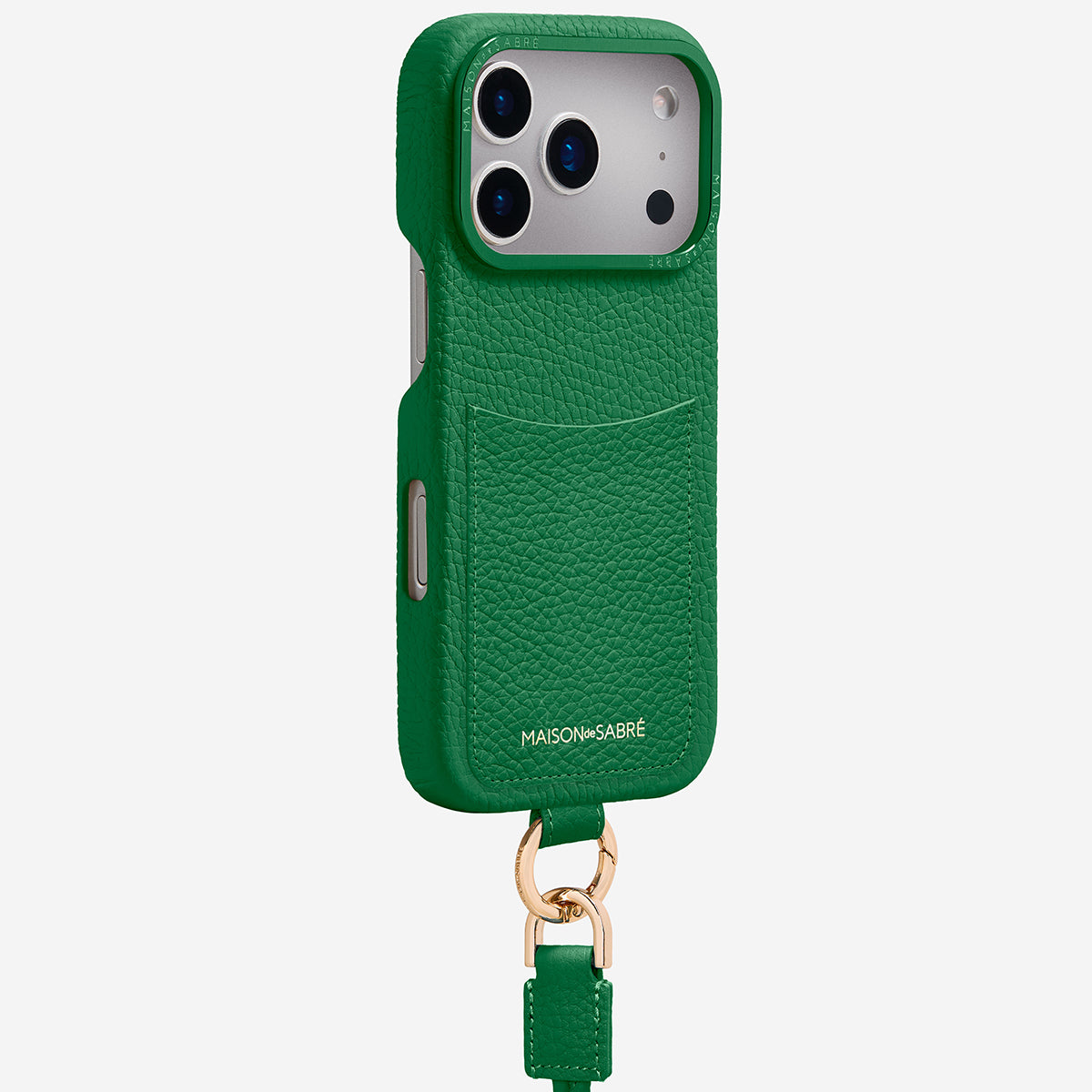 Sling Phone Case iPhone 17 Pro Max in Emerald Green – MAISON de SABRÉ
