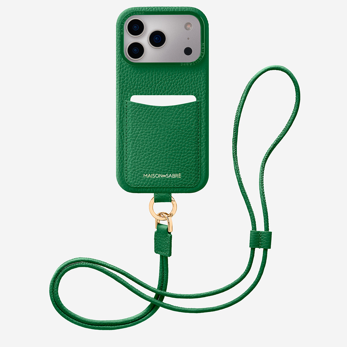 Sling Phone Case iPhone 17 Pro Max in Emerald Green – MAISON de SABRÉ