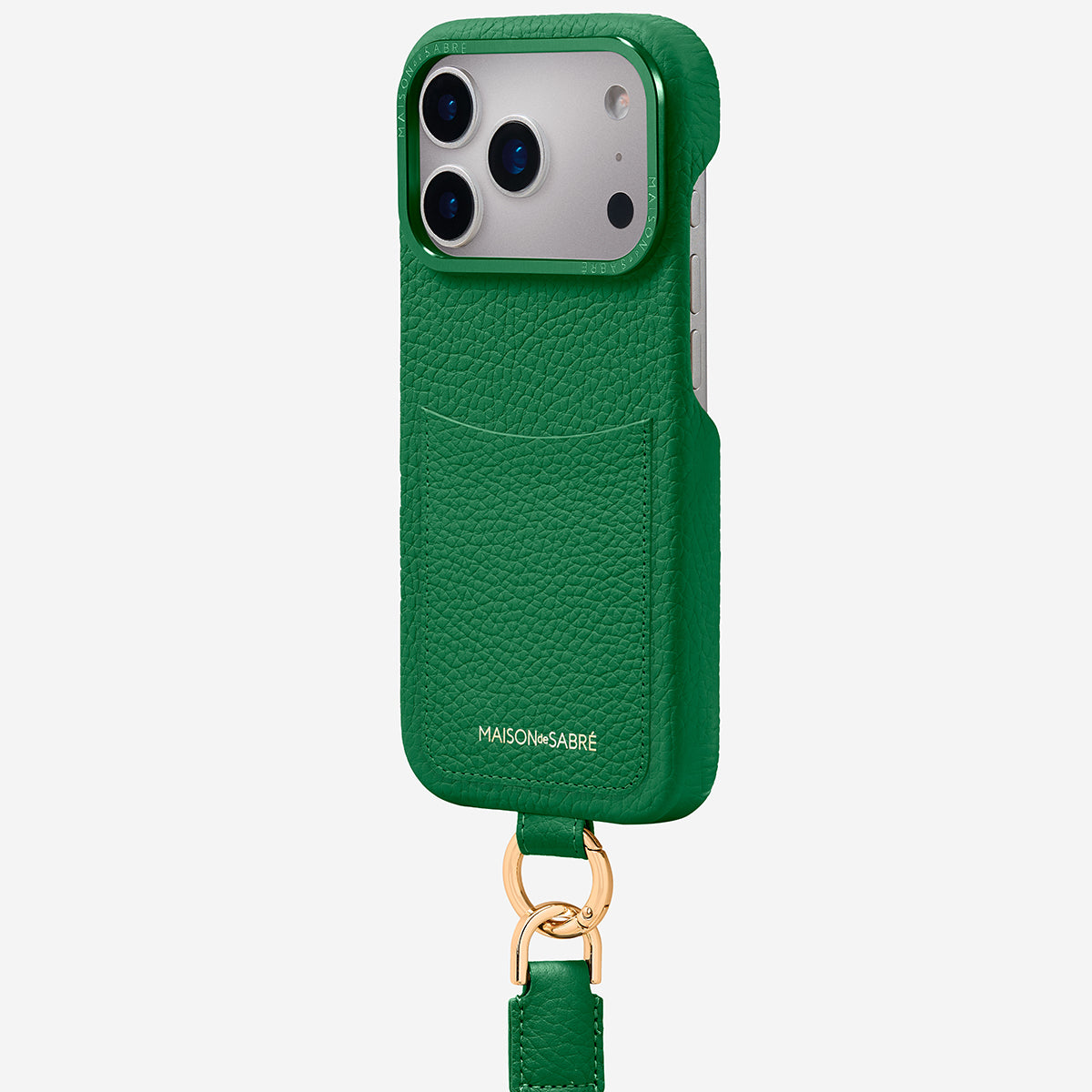 Sling Phone Case iPhone 17 Pro Max in Emerald Green – MAISON de SABRÉ