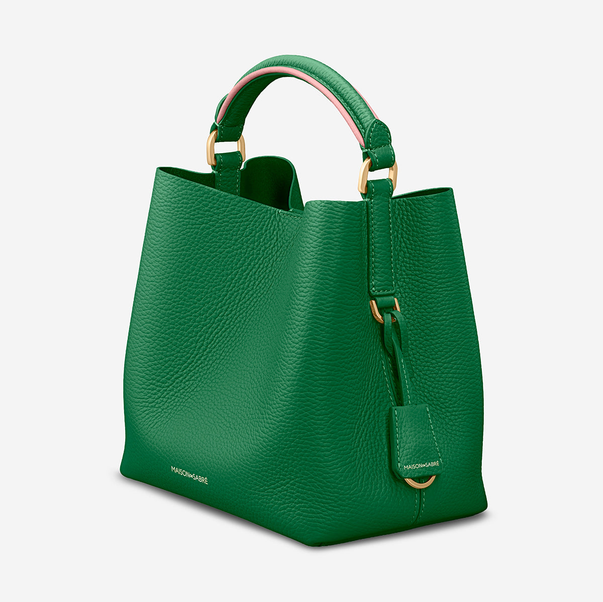 The Mini Bucket Bag - Emerald Lily