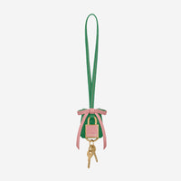 The Bow Padlock Charm - Emerald Lily