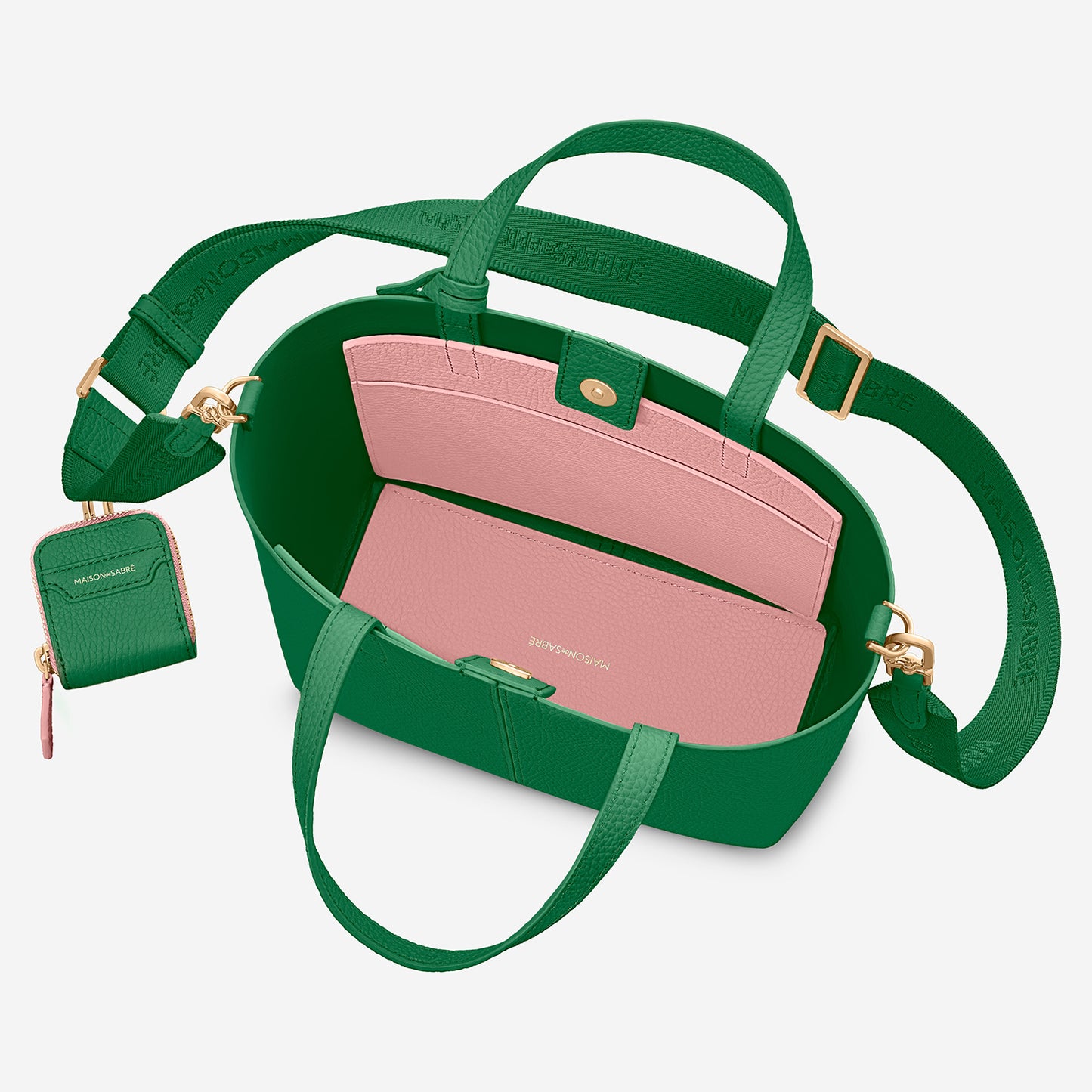 Small Soft Tote Duo - Emerald Lily