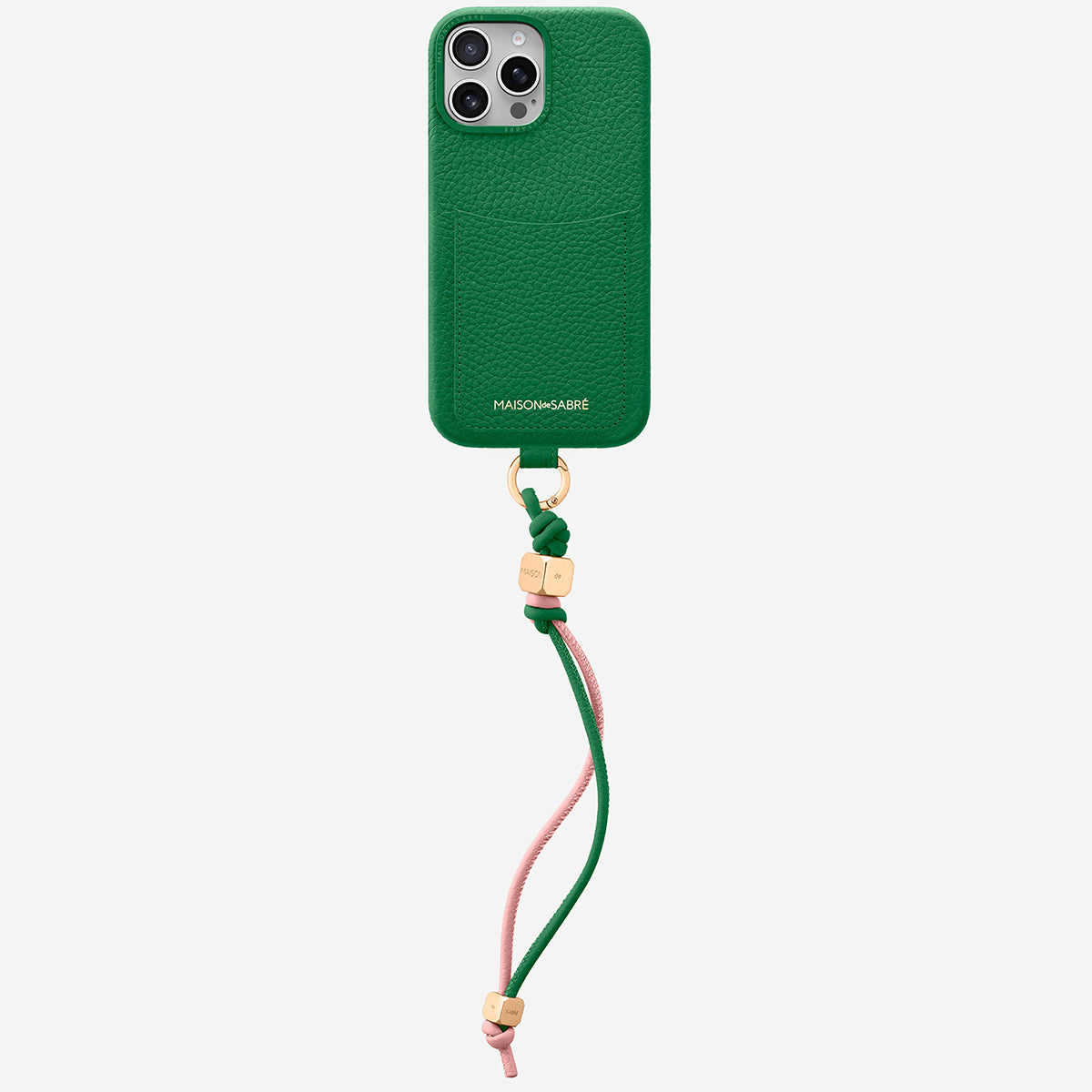 The Wristlet Phone Case iPhone 16 Pro - Emerald Green