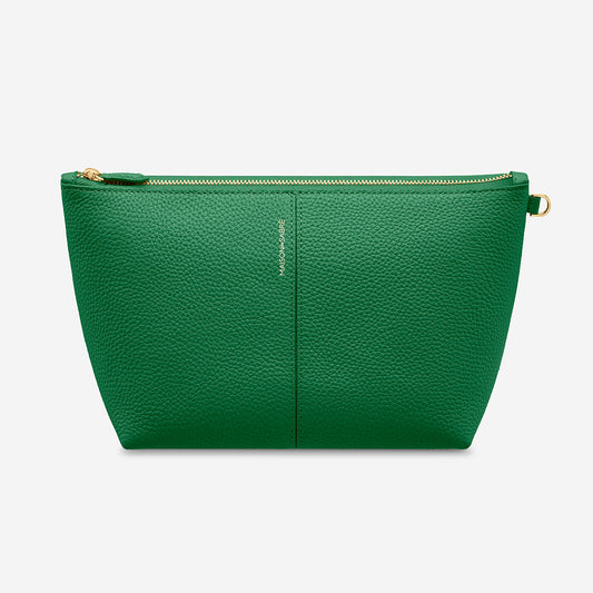 The Medium Flaire Pouch - Emerald Green