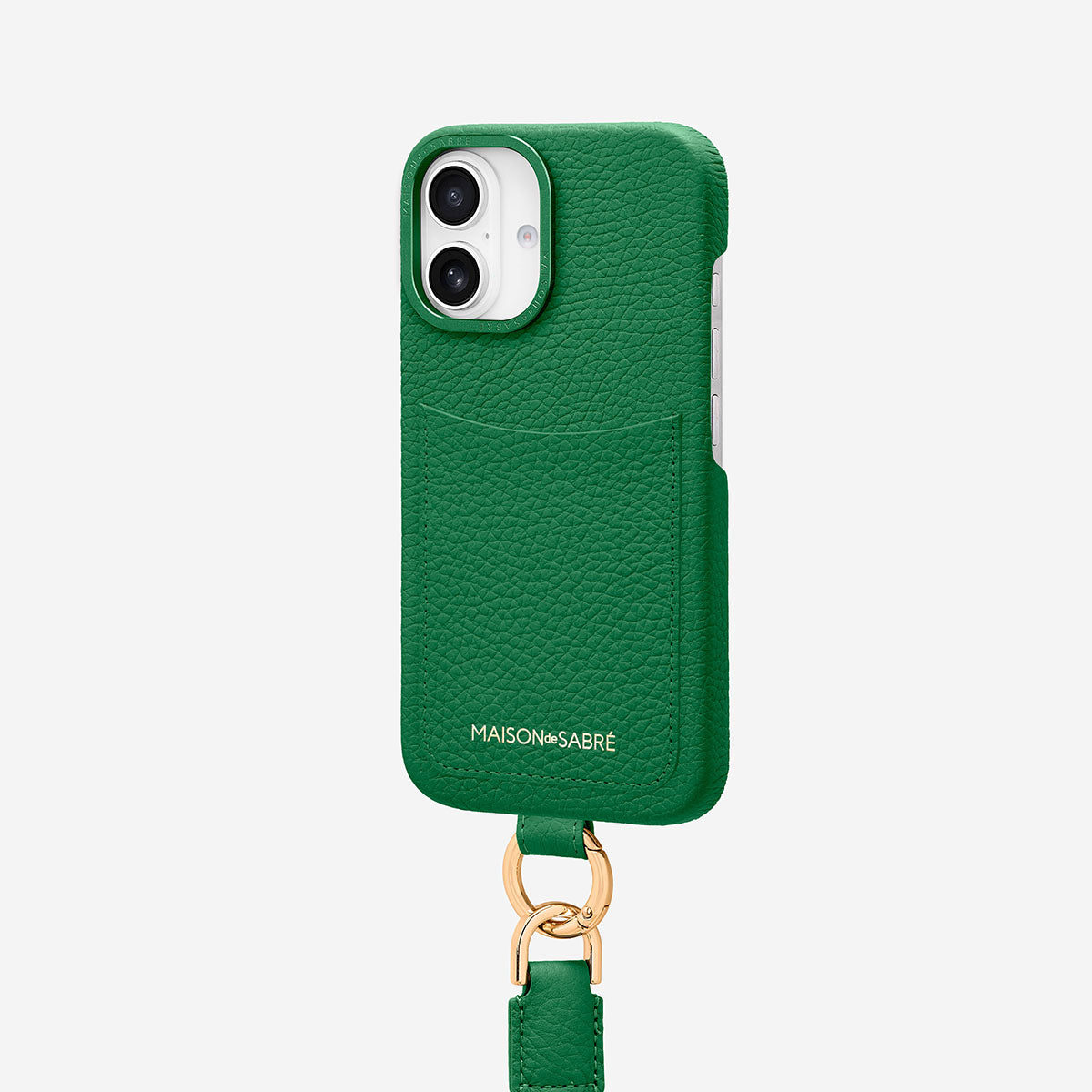 Sling Phone Case iPhone 16 in Emerald Green – MAISON de SABRÉ