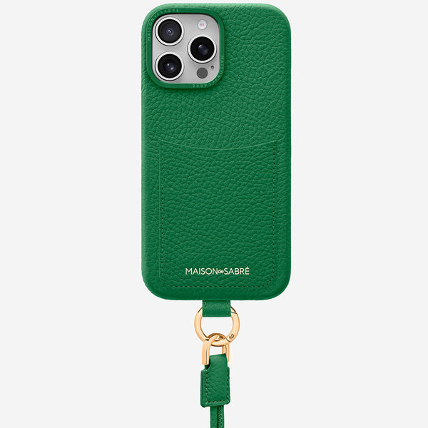 The Sling Phone Case iPhone 16 Pro Max - Emerald Green – MAISON de