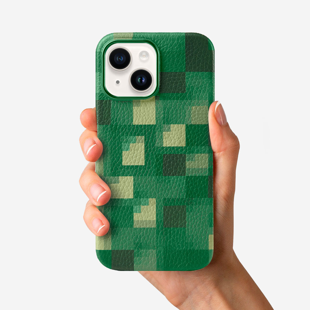 iPhone 15 Case - Pixel Green