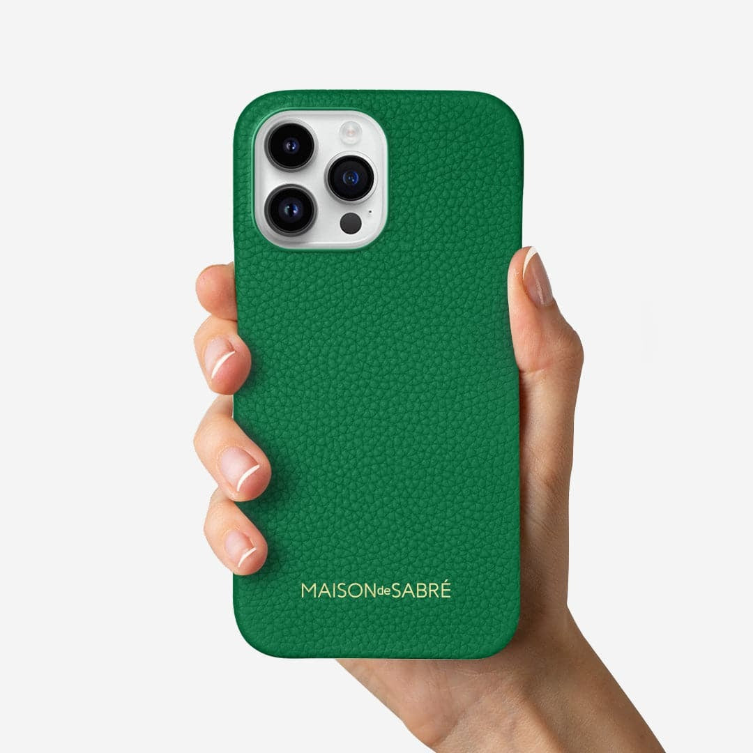 iPhone 15 Pro Case in Emerald Green | MAISON de SABRÉ