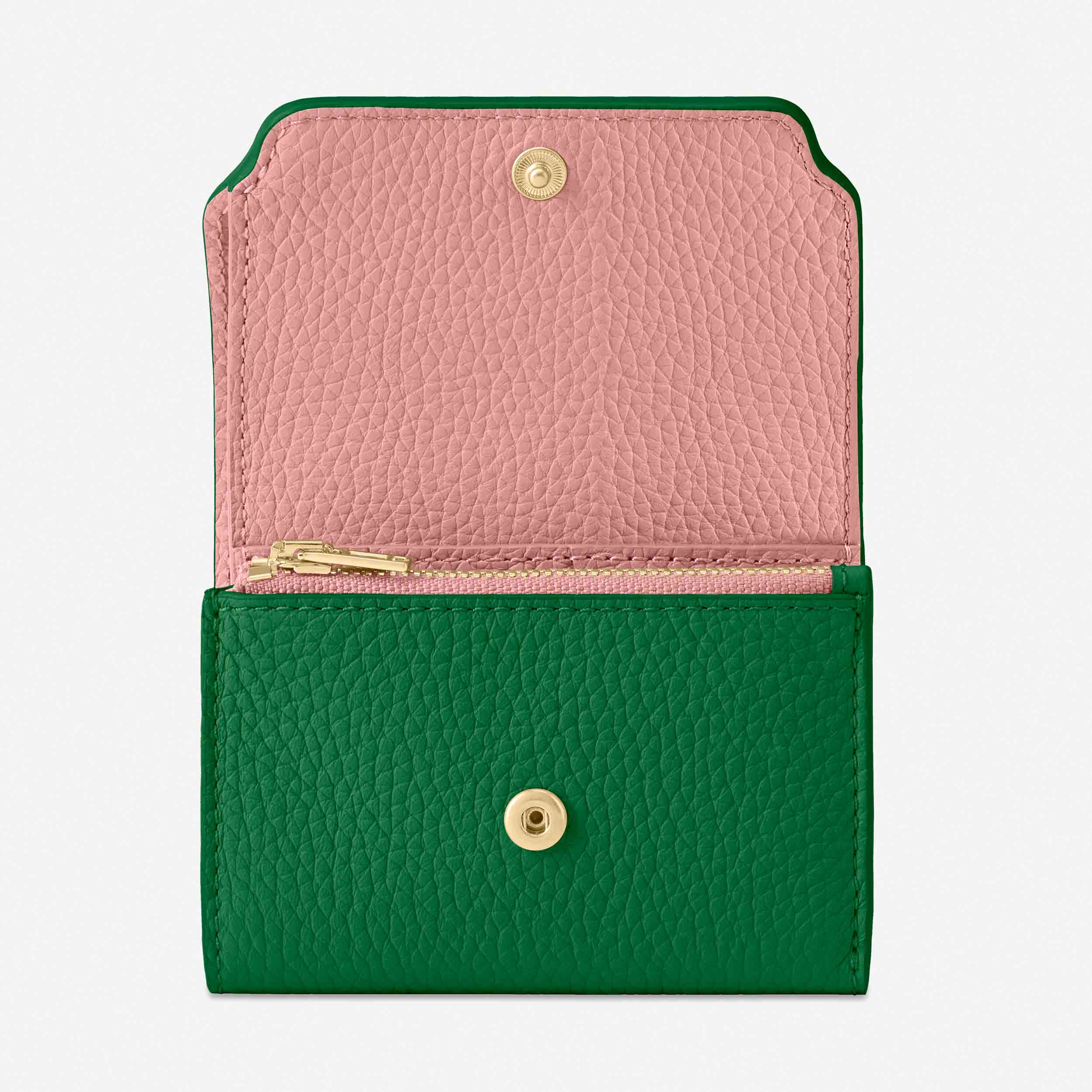 Trifold Wallet in Emerald Lily | MAISON de SABRÉ