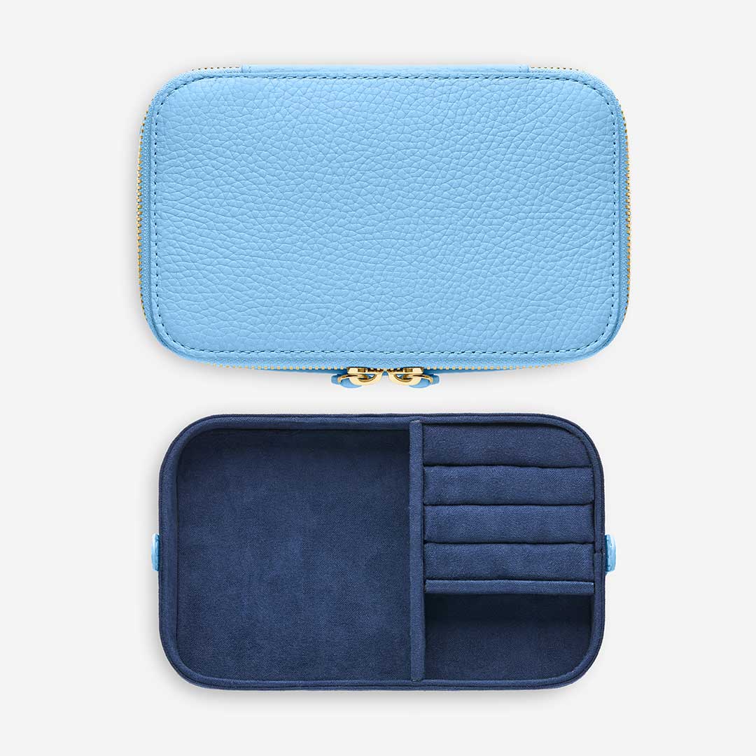 Jewellery Case in Sky Blue | MAISON de SABRÉ