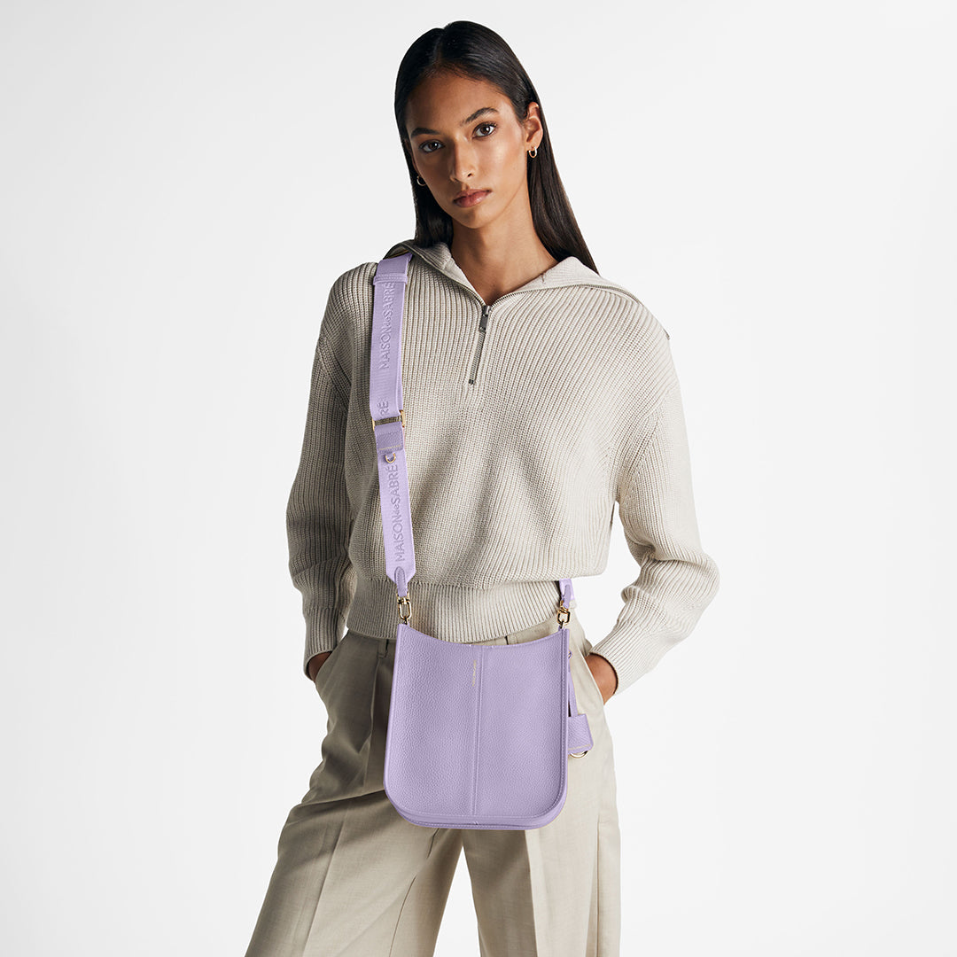 Saddle Bag in Lavender Purple | MAISON de SABRÉ