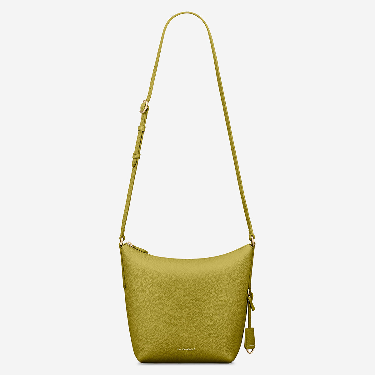 The Zipped Bucket Bag - Martini Green