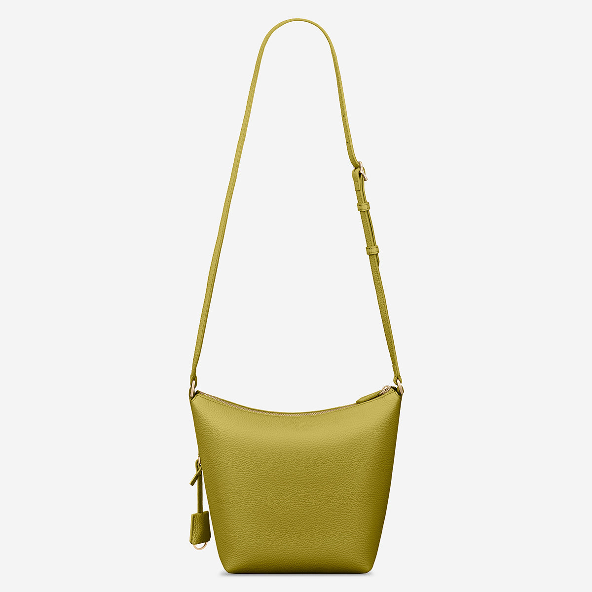 The Zipped Bucket Bag - Martini Green