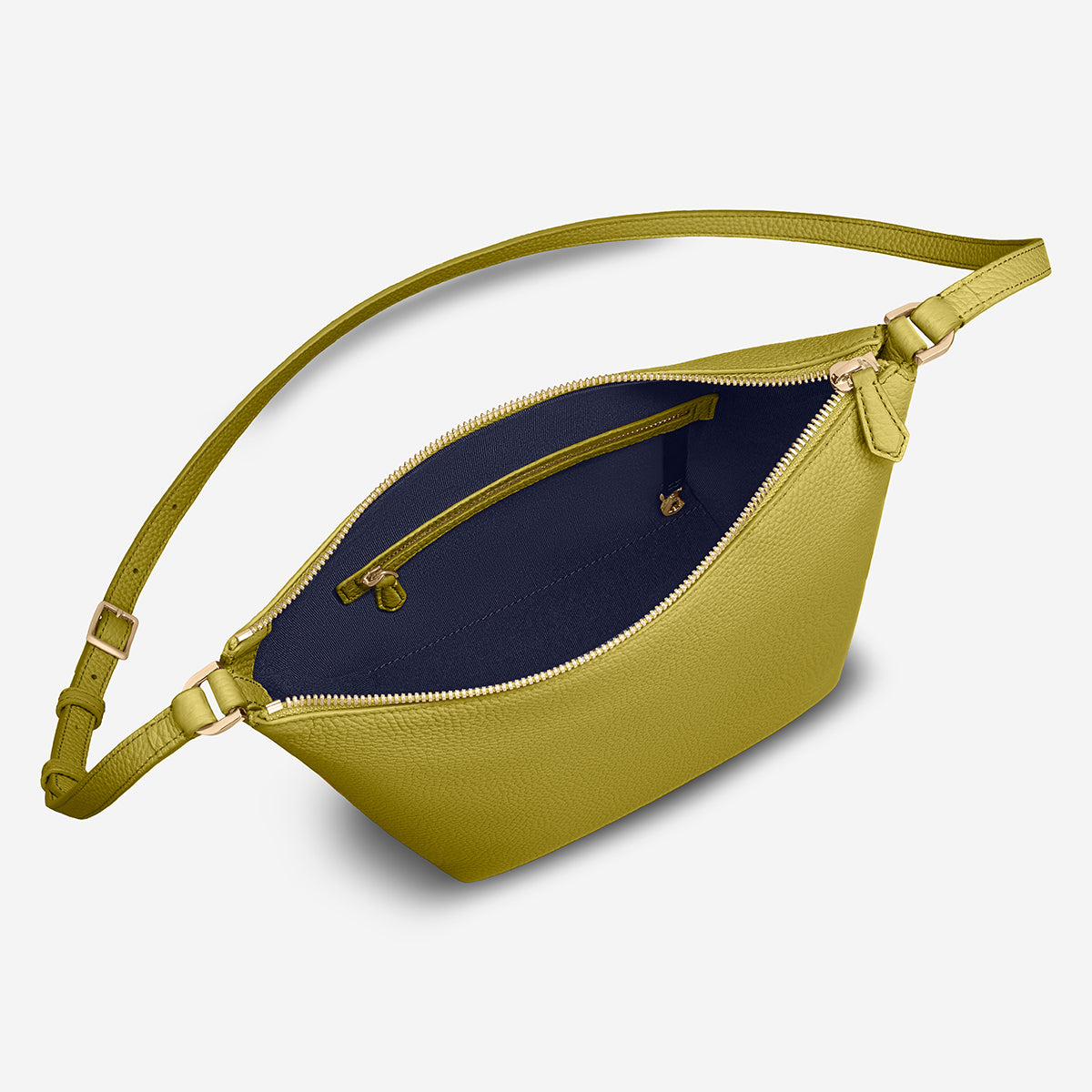 The Zipped Bucket Bag - Martini Green