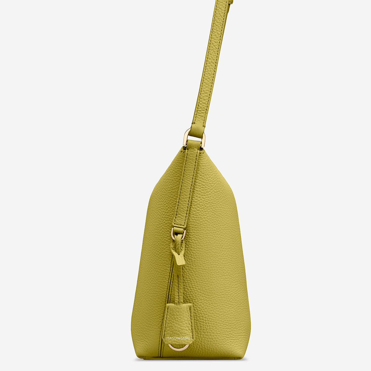 Zipped Bucket Bag in Martini Green | MAISON de SABRÉ